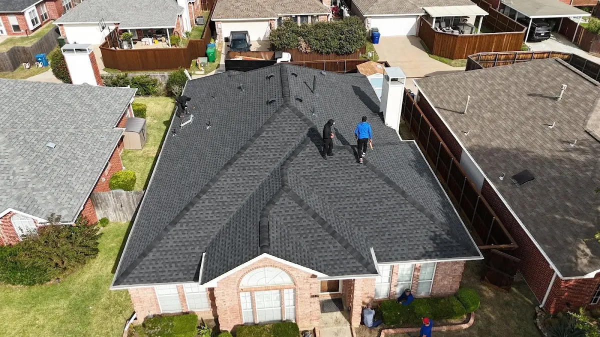 Slate & Tile Roof Repair work in progress on a Provo property